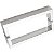 PUXADOR DF905-400MM INOX POLIDO 202 DUPLO - Imagem 1