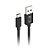 CABO MICRO USB 2.0 AM USB V8 2M PRETO M20BK - Imagem 1