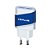 CARREGADOR 2 SAÍDAS USB P/TOMADA UNIVERSAL BIVOLT 2A UC-20SWHX C3 PLUS - Imagem 1