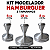 Kit 3 Tamanhos de Modelador de Hambúrguer – Prensador e Forma Profissional - Imagem 1