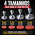Kit Modelador de Hambúrguer com 4 Tamanhos + Prensador Profissional - Imagem 5