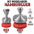 Kit Modelador Hambúrguer 12cm + Mini Modelador 6cm Alumínio - Imagem 1