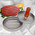 Kit Forma Molde Fazer Hamburguer Caseiro Artesanal Prensa Chapa - Imagem 8