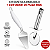 Kit Espátula Bolo Cortador Pizza Inox Cozinha Gourmet Festa - Imagem 1