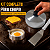 Kit Abafador Hambúrguer Aro Ovo Espátula Inox Profissional - Imagem 6