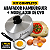 Kit Abafador Hambúrguer Modelador Aro Fritar Ovo Burger Chapa - Imagem 1