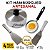 Kit Abafador Hambúrguer Aro Modelador Fritar Ovo Espátulas - Imagem 1
