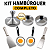 Kit Hambúrguer Completo Modelador Abafador Espátulas Ovo - Imagem 1