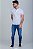 Camiseta Masculina Henley Branca Vidic - Imagem 2
