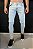 Calça Jeans Super Skinny Azul Claro Delavê - Imagem 1