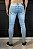 Calça Jeans Super Skinny Azul Claro com Puidos - Imagem 3