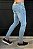 Calça Jeans Super Skinny Azul Claro com Puidos - Imagem 2