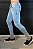 Calça Jeans Super Skinny Azul Claro com Puidos - Imagem 4