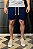Short Linho Azul Marinho Vidic - Imagem 1