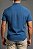 Camisa Viscolinho com Elastano Manga Curta Azul Aço Vidic - Imagem 2