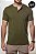 Camiseta Henley Algodão Egípcio Vidic Verde - Imagem 1