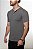 Camiseta Henley Algodão Egípcio Vidic Cinza - Imagem 3