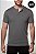 Camiseta Henley Algodão Egípcio Vidic Cinza - Imagem 1