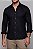 Camisa Linho Panamá Preta Vidic - Imagem 1