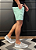Short Linho Verde Claro Vidic - Imagem 2