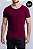 Camiseta Algodão Egípcio Vidic Gola Canoa Bordô - Imagem 1