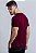Camiseta Algodão Egípcio Vidic Gola Redonda Bordô - Imagem 2