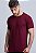 Camiseta Algodão Egípcio Vidic Gola Redonda Bordô - Imagem 3