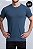Camiseta Algodão Egípcio Vidic Gola Redonda Azul Petroleo - Imagem 1