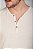 Camiseta Henley Texturizada Areia Vidic - Imagem 6