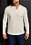 Henley Manga Longa Texturizada Vidic Off - Imagem 1
