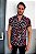 Camisa de Botão Geométrica Floral em Viscose - Imagem 2