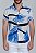 Camisa Floral com Listras Geométricas Vidic Azul - Imagem 1