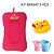 Kit - Almofada de Banho e Ninho - Coroa Rosa Pink + Patinhos + Enxágue de banho - Imagem 1