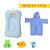 HIPER KIT de banho bebê completo ( Almofada + enxágue + termômetro + patinhos de borracha + roupão) - Imagem 10