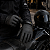 Luva De Motoqueiro Em Couro Sintético Preto Masculino Feminino - Imagem 2