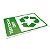 Placa De Sinalizaçao  De Lixo Reciclavel 0,180x0,250x2mm - Imagem 4