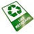 Placa De Sinalizaçao  De Lixo Reciclavel 0,180x0,250x2mm - Imagem 6