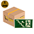 KIT 5 PLACAS ESCADA SUBIDA A ESQUERDA 26 X 13 CM - FOTOLUMINESCENTE ANTICHAMA - Imagem 1