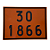 PLACA NUMEROLOGIA 30x40 E GAS INFLAMÁVEL 30x30 - Imagem 1
