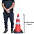 CORPO DO CONE COM BASE PRETA 75CM LARANJA PLASTCOR - Imagem 8