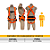 Cinto Paraquedista Facintos PQ3 PF/RS/ALC 5 Argolas Ajustável e Suporte Lombar CA 37126 - Imagem 2