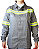 Conjunto Calça e Camisa NR10 Cinza Risco 2 ATPV 11 Guardian DX Para Arco Elétrico Refletivo com Bolso CA 46298 - Imagem 11