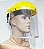 Protetor Facial Viseira Policarbonato Incolor Com Catraca 8 plegadas PPO 03 Proteplus CA 40338 - Imagem 3