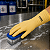 Luva Latex Ranhurada Punho Longo Flex Handex C.A 48645 - Imagem 3