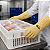 Luva Latex Ranhurada Punho Longo Flex Handex C.A 48645 Com 12 pares - Imagem 5