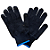 Luva de Algodão 4 Fios Handex Pigmentada CA 43388 Pct C/ 12 PARES Preta - Imagem 3