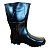 BOTA PVC CANO MEDIO PT C/FORRO KADESH C.A 42149 - Imagem 1