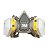 Respirador 3m 6200 Completo com Cartuchos 6003, Filtros 5N11 e Retentores CA 4115 - Imagem 1