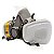 Respirador 3m 6200 Completo com Cartuchos 6003, Filtros 5N11 e Retentores CA 4115 - Imagem 7
