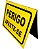 Placa Sinalização Perigo Afaste-se - Cavalete - Imagem 3